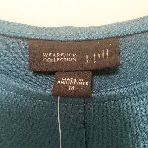 J. Jill Wearever Teal A-line Seam Detail Dress NWOT - Picture 5 of 5